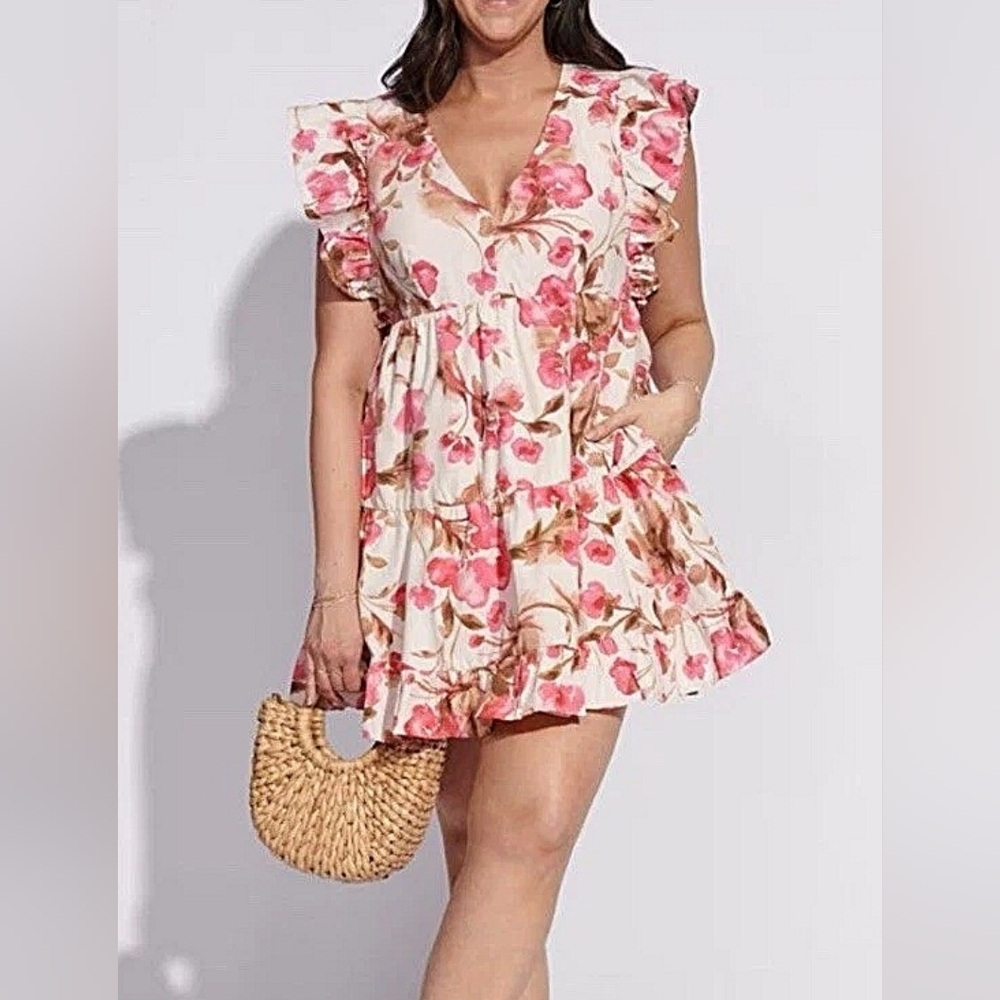 Abercrombie & Fitch Floral Tiered Dress